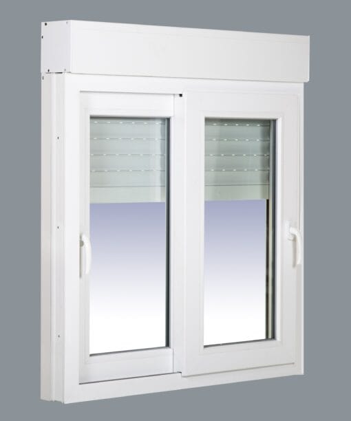 Janela de Correr em PVC com Persiana Motorizada (PVC) 1000x1355 2h com Mosquiteira Enrolável - Imagem 7
