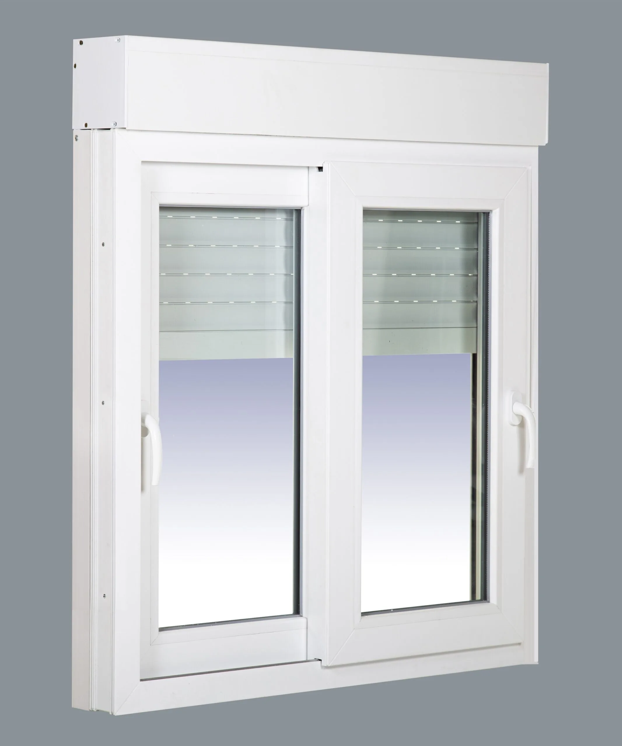 Ventana PVC Corredera Con Persiana Motorizada (PVC) 1000x1355 2h con Mosquitera Enrollable - Imagen 7