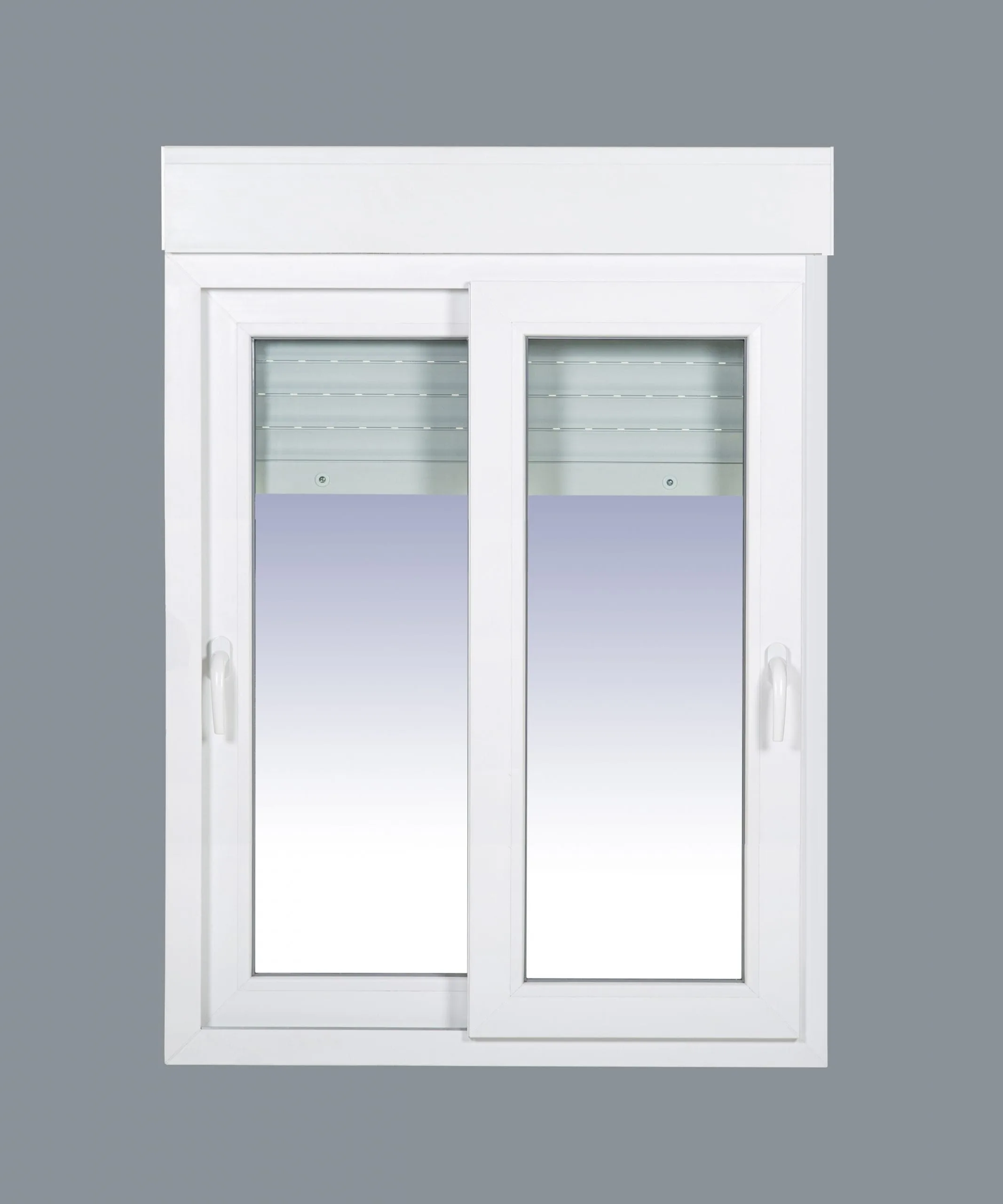 Ventana PVC Corredera Con Persiana Motorizada (PVC) 1000x1355 2h con Mosquitera Enrollable