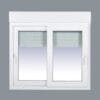 Ventana PVC Corredera Con Persiana Motorizada (PVC) 1200x1155 2h con Mosquitera Enrollable