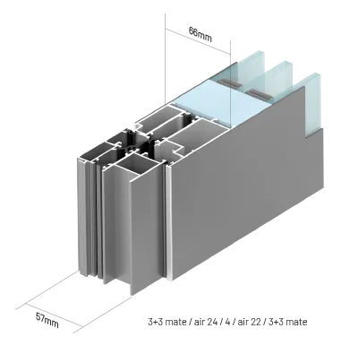 Hochwertige Aluminiumtür 950x2100, rechtsanschlagend – Bild 4