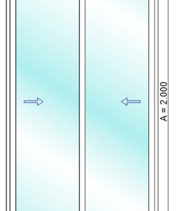 Alternative view of Balconera PVC Corredera 1200X2000 2hojas